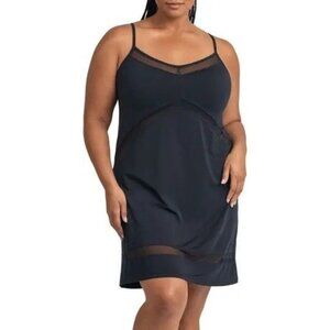 Honeylove Blisswear Mesh Panel Chemise in Black Size 3X